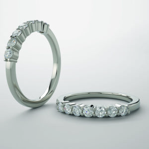 Round-Shape Diamond Anniversary Band