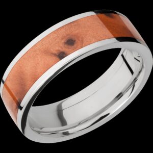 Men's Titanium Bank with an Inlay of Thuya Burl Hardwood