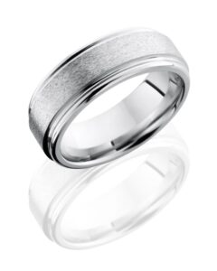 Men's Cobalt Chrome Band with a Stone Finish