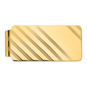 14 kt. Yellow Gold Textured Money Clip