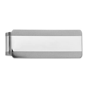 14 kt. White Gold Textured Money Clip