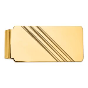 14 kt. Yellow Gold Textured Money Clip