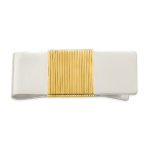 Sterling Silver with Gold Vermeil Accent Money Clip