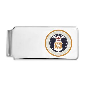 Sterling Silver Rhodium-Plated U.S. Air Force Money Clip