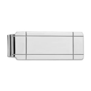 Sterling Silver Rhodium-Plated Money Clip