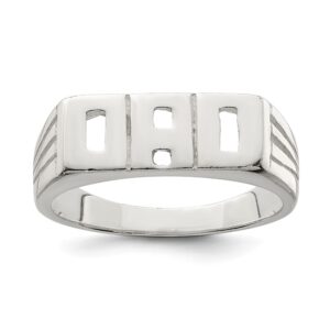 Men's Sterling Silver "Dad" Ring