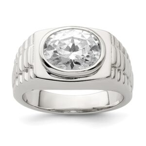 Men's Sterling Silver Fancy Ring
