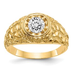 Men's 14 kt. Yellow Gold Diamond Band