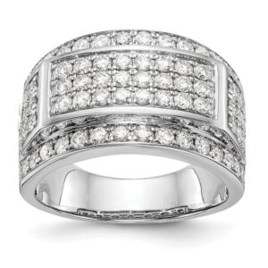 Men's 14 kt. White Gold Diamond Band