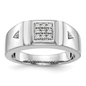 Men's 14 kt. White Gold Diamond Band