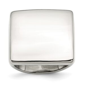 Stainless Steel Square Signet Ring