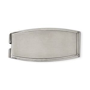 Stainless Steel Brushed & Polished Money Clip
