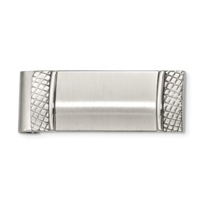 Stainless Steel Textured Money Clip