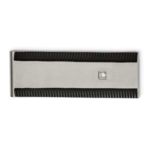 Stainless Steel Black IP-Plated Money Clip with a CZ Accent