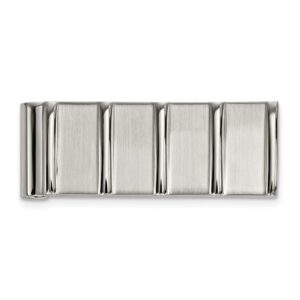 Stainless Steel Brushed and Polished Money Clip