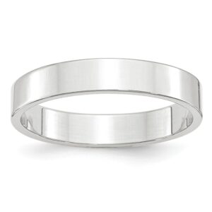 4mm Lightweight Flat Wedding Band