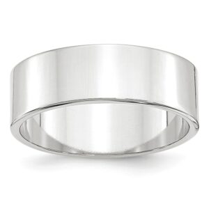 7mm Lightweight Flat Wedding Band
