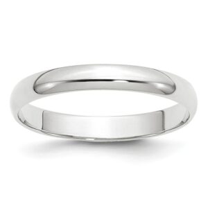 3mm Light Weight Half Round Band