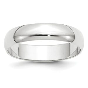 5mm Light Weight Half Round Band
