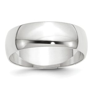 7mm Light Weight Half Round Band