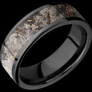 Men's Zirconium Band with an Inlay of King's Desert Camo